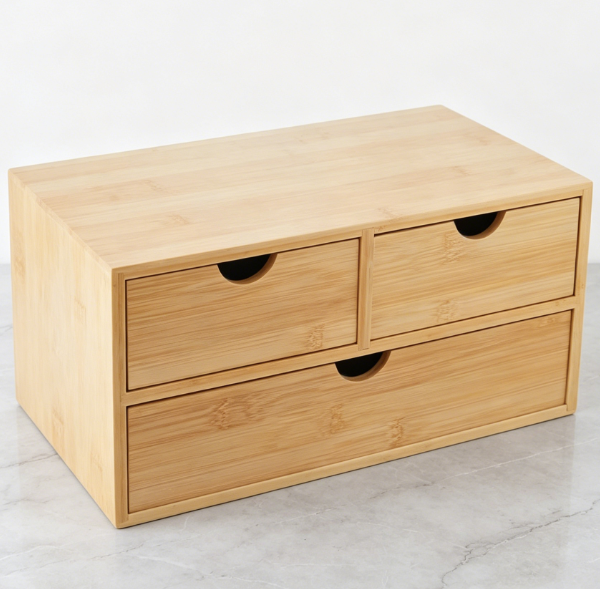 Brown Wooden Drawer Rack — Bill & Document Storage