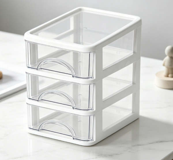 4-Tier Drawer Storage Box — Desktop Accessories & File Rack
