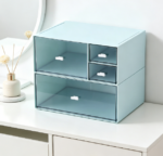4-Tier Blue Drawer Box — For Vanity & Sundries