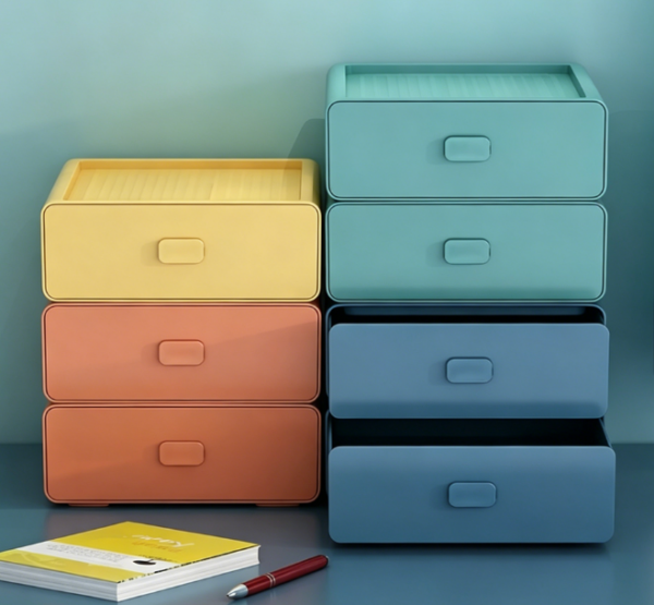 Colorful Stackable Storage Boxes — Versatile for Bedrooms & Dorms
